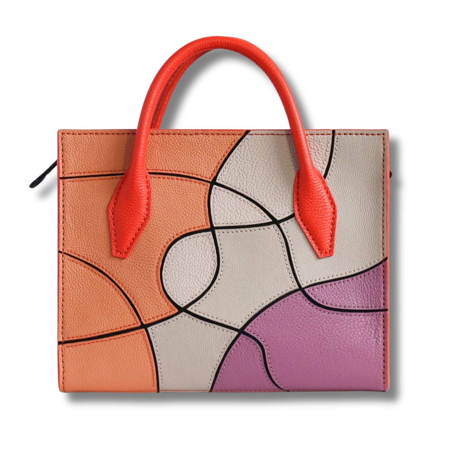 Majesty Medium Hand Bag Magnetic Clasp Custom Artwork