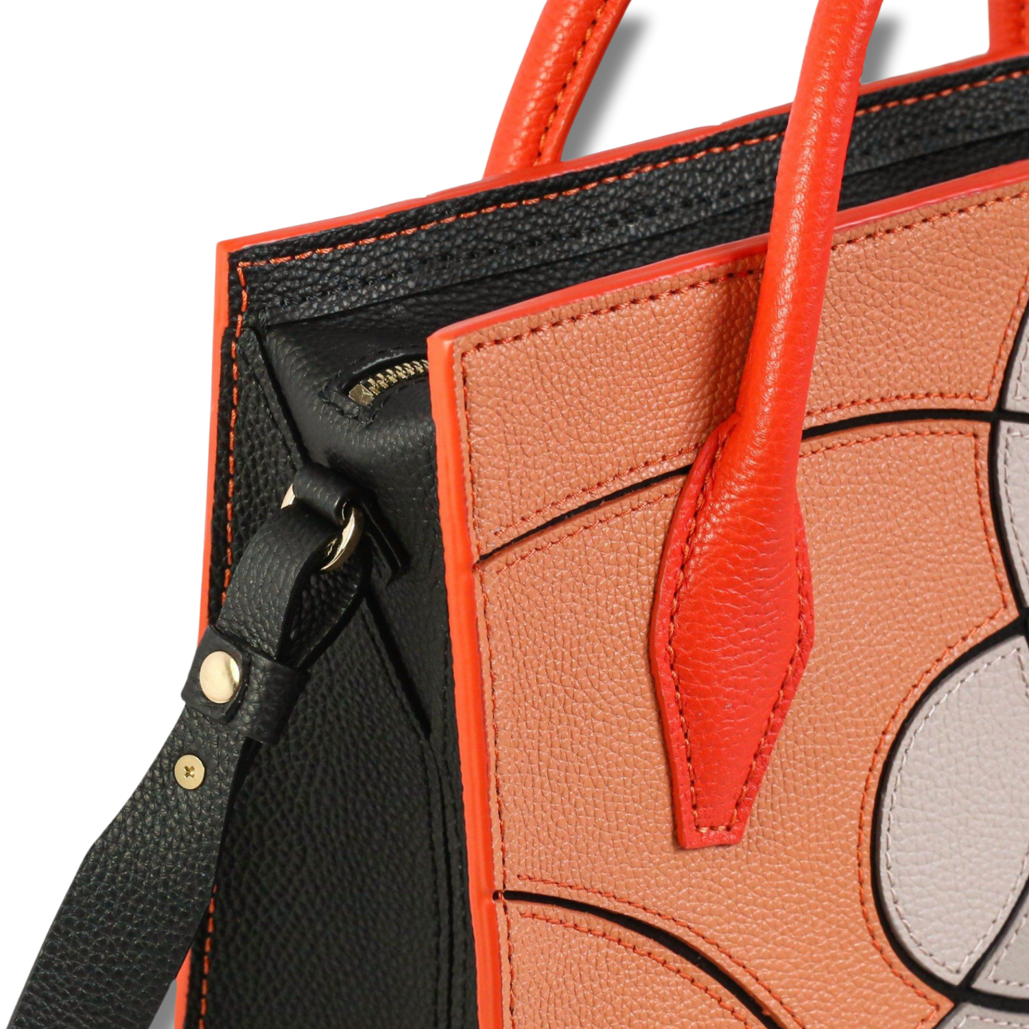 Majesty Medium Hand Bag Magnetic Clasp Custom Artwork