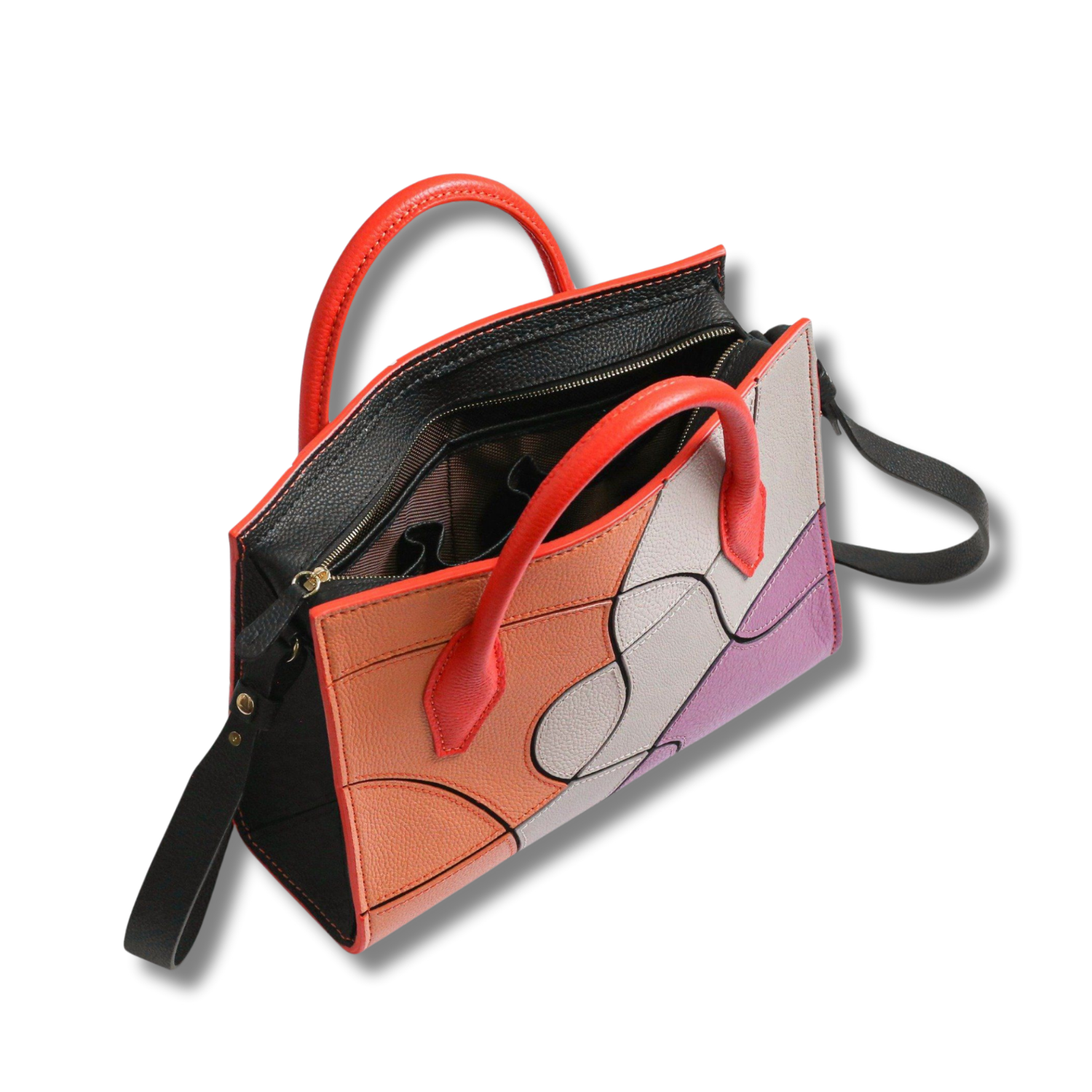 Majesty Medium Hand Bag Magnetic Clasp Custom Artwork