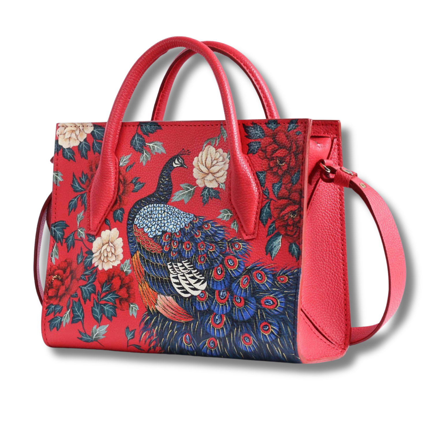 Majesty Medium Hand Bag Magnetic Clasp Custom Artwork