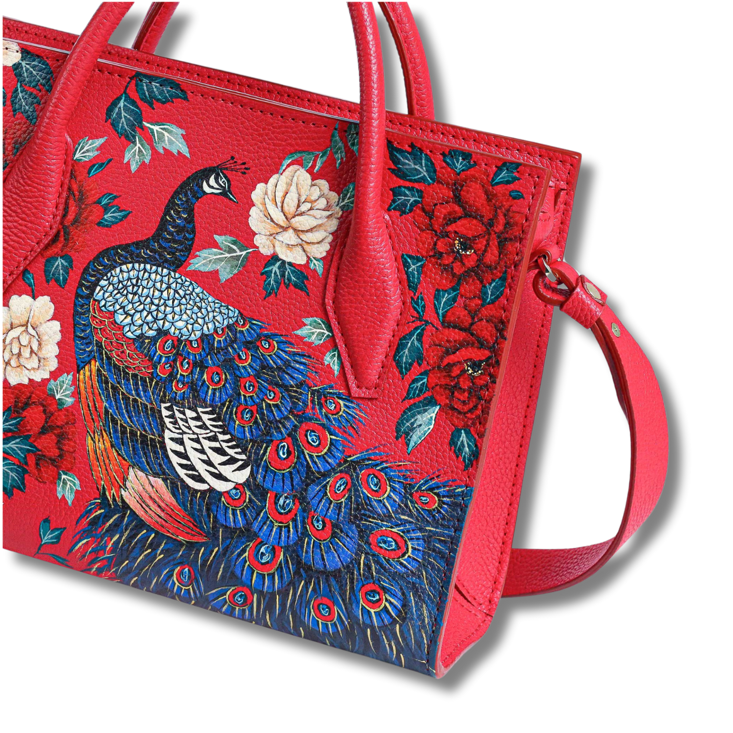 Majesty Medium Hand Bag Magnetic Clasp Custom Artwork