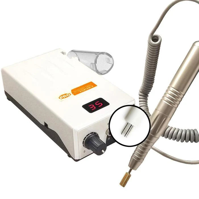 Medicool - Pro Power 35K Portable Rechargeable Filing Machine 35,000 RPM Drill (Pearl White)