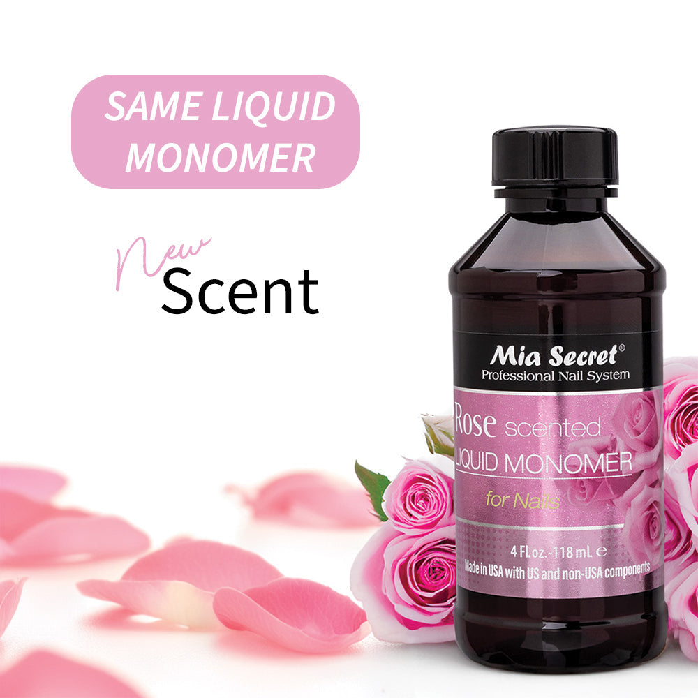 Mia Secret - Rose Scented Liquid Monomer 4 oz.