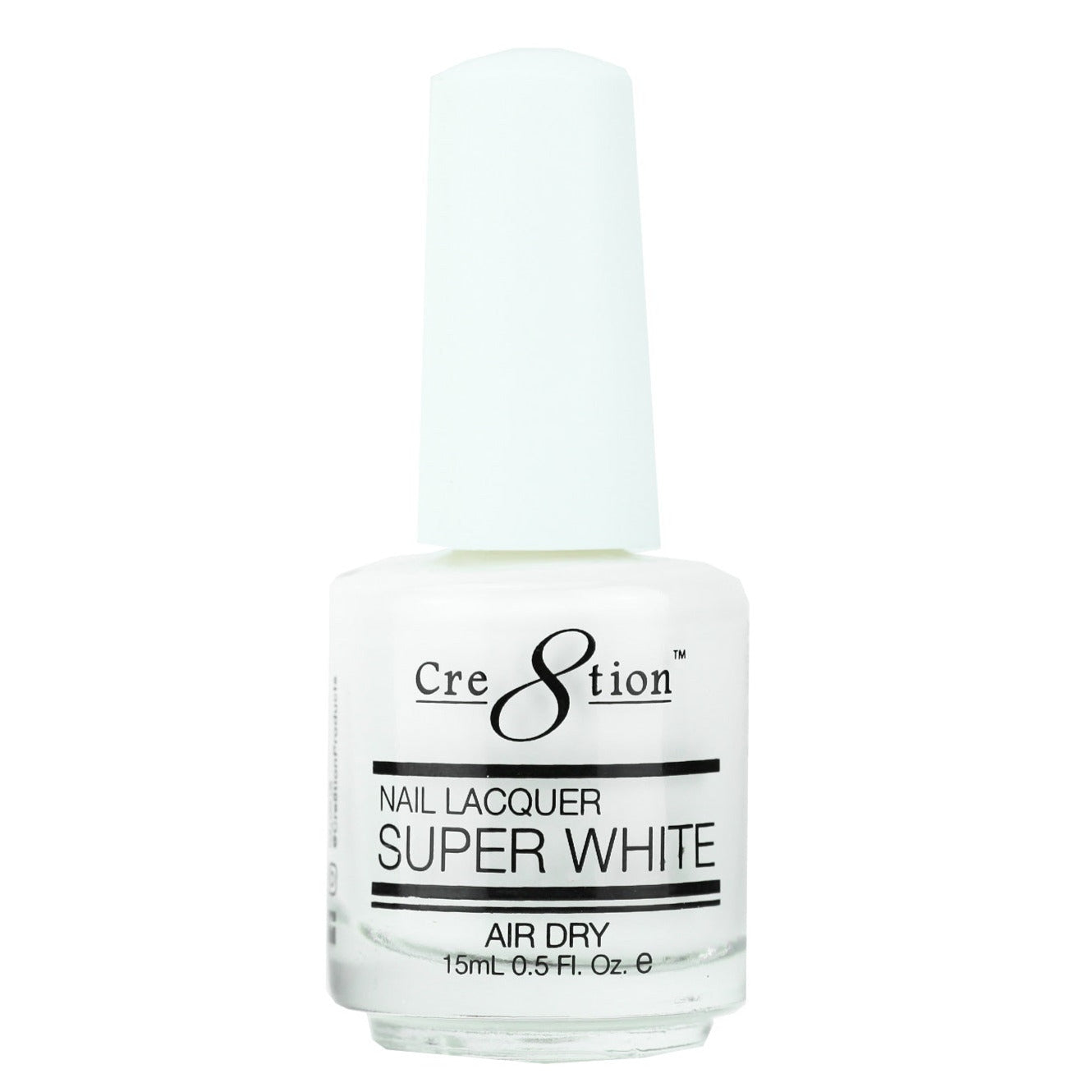 Cre8tion - Gel & Lacquer Super White, Super Black (15ml)