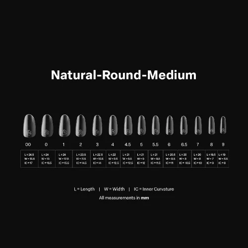 Apres Gel-X Tips 2.0 - NATURAL Round 600pcs