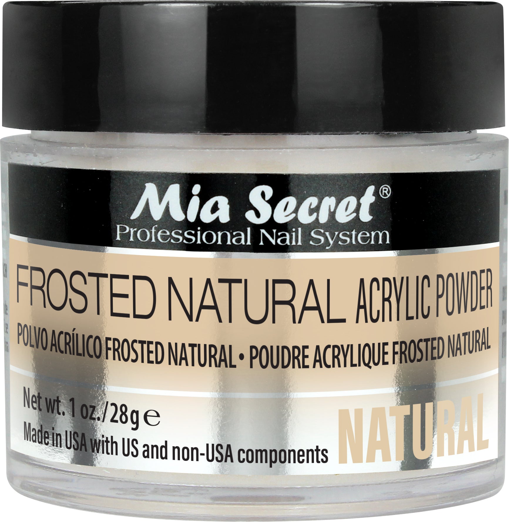 Mia Secret - Frosted Natural Acrylic Powder 1oz/2oz
