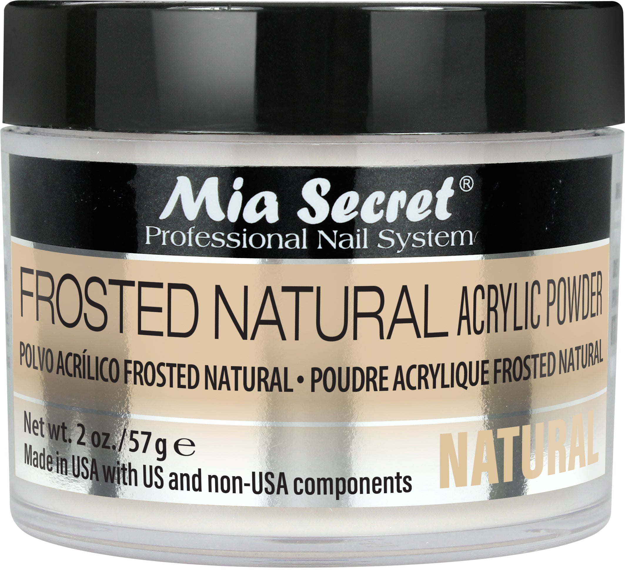 Mia Secret - Frosted Natural Acrylic Powder 1oz/2oz