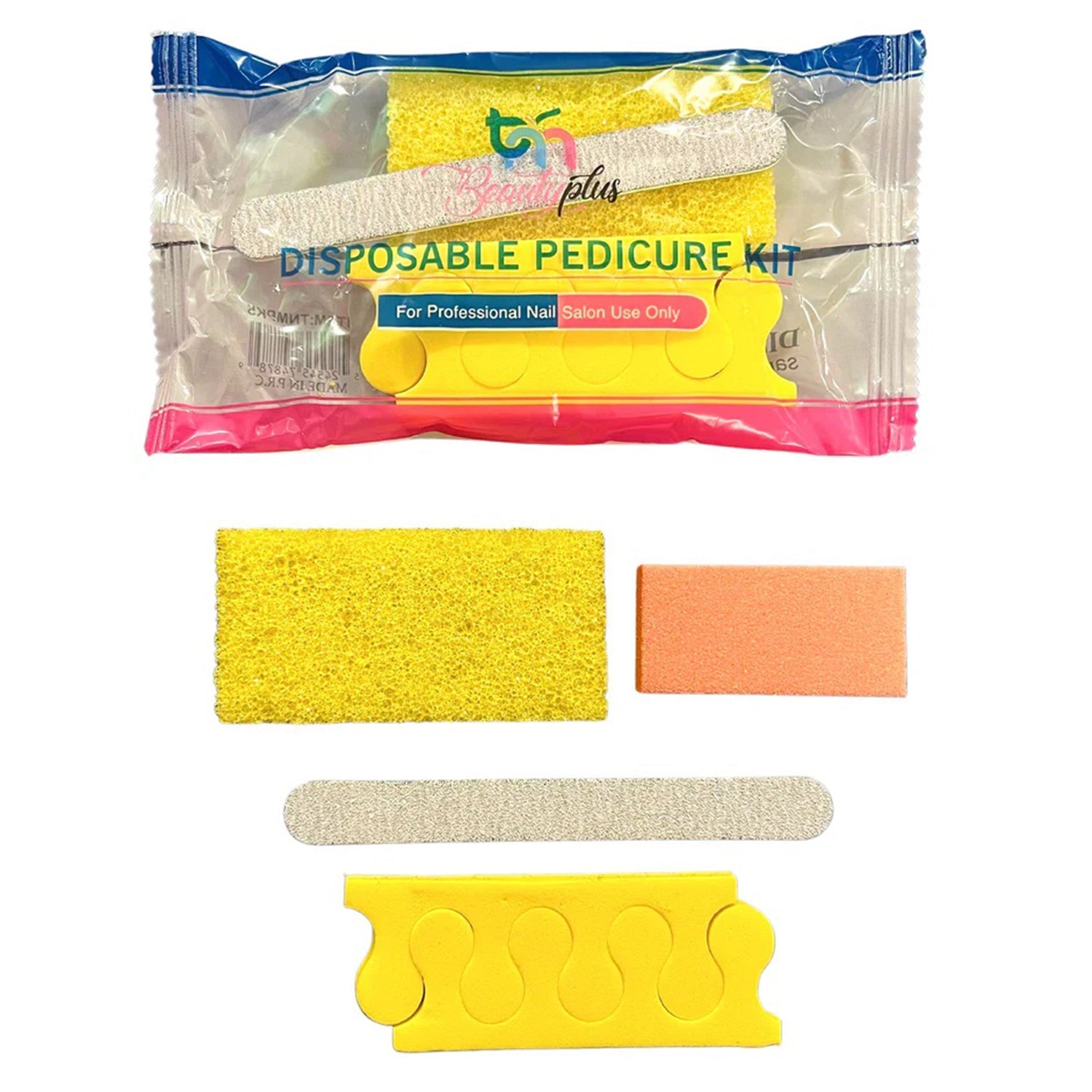 TNM - Beauty Plus Pedicure Kit With Toes (Case 200pcs)