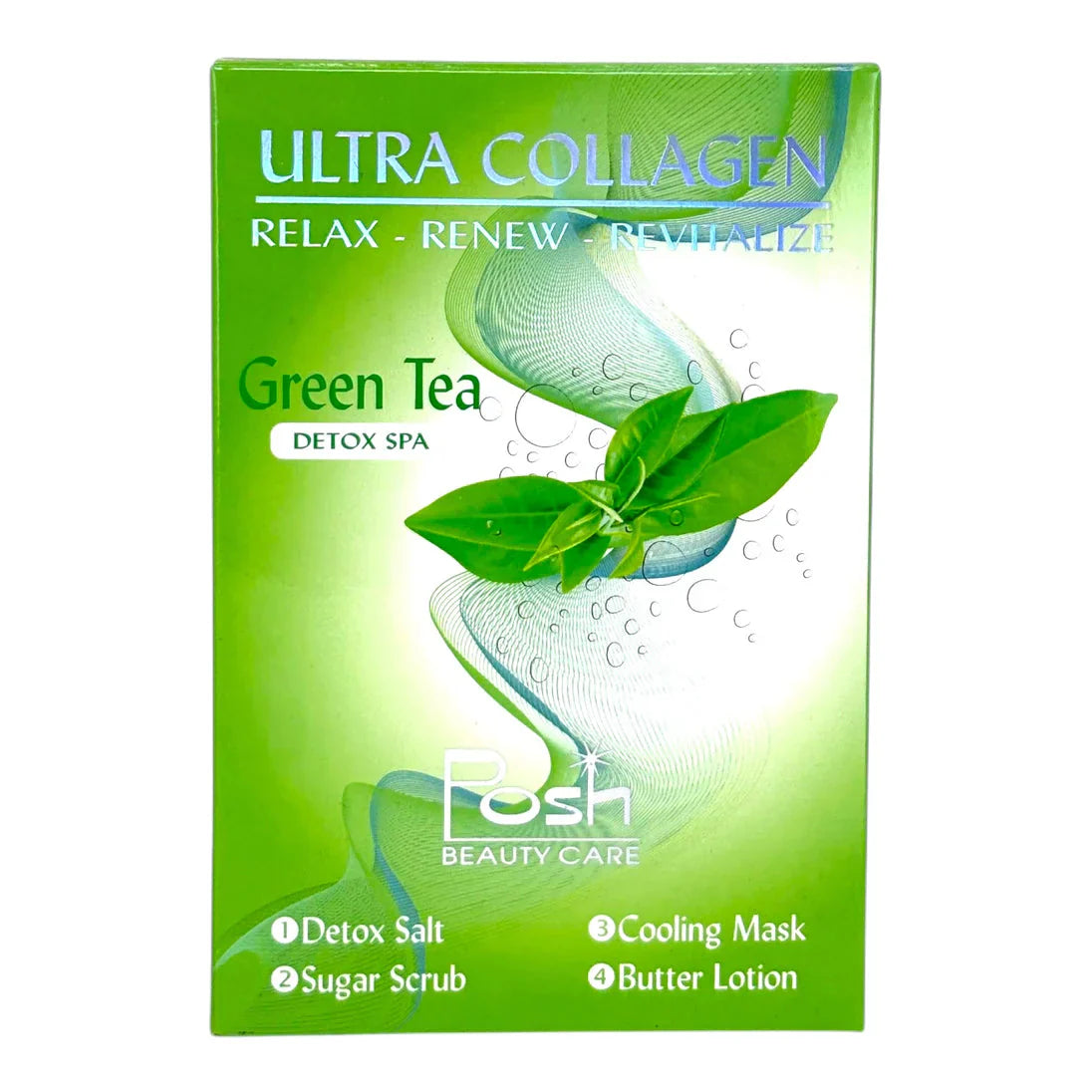 Posh Ultra Collagen 4-in-1 Pedicure/Manicure Kit - Green Tea (50pcs/case)