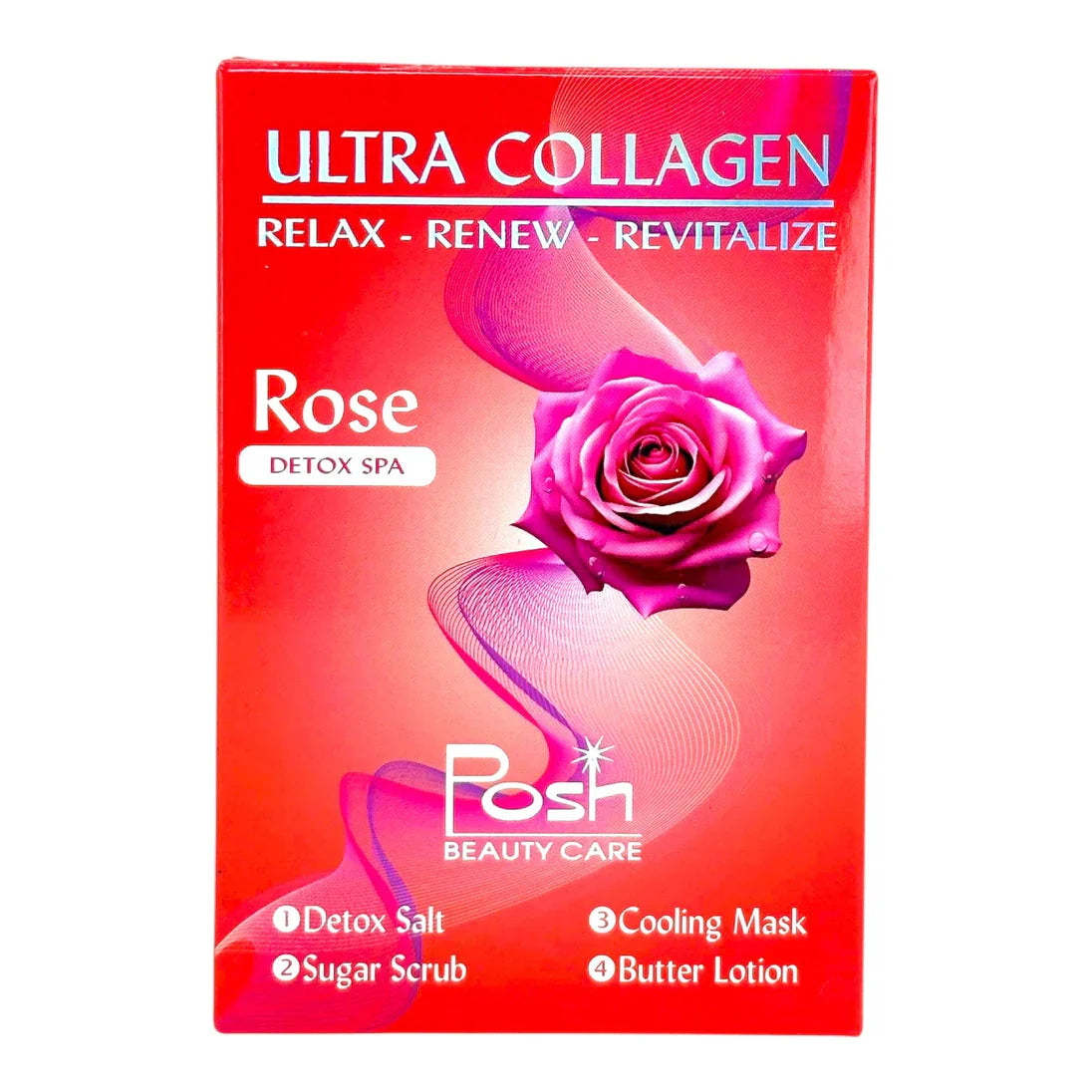 Posh Ultra Collagen 4-in-1 Pedicure/Manicure Kit - Rose (50pcs/case)