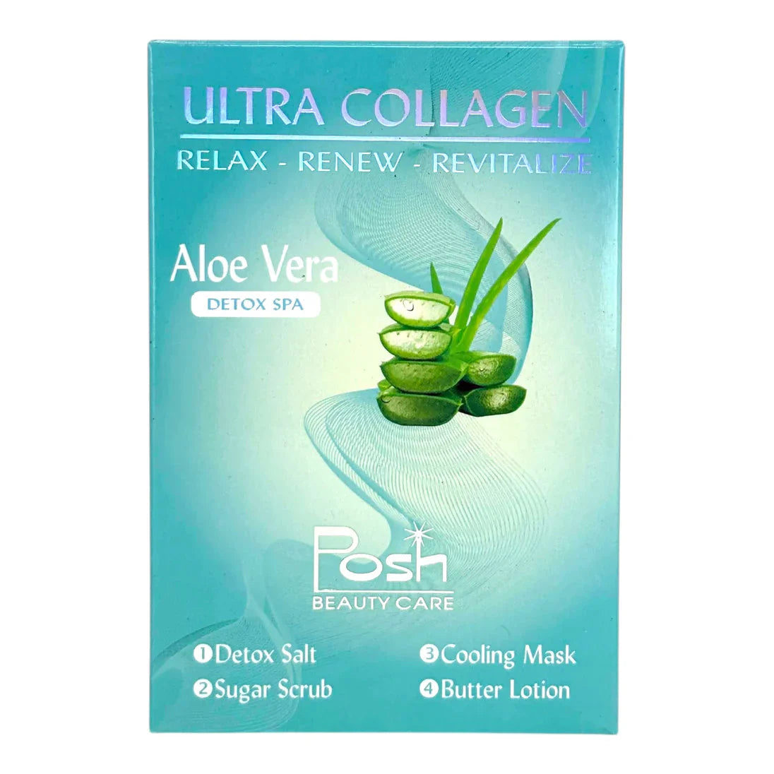Posh Ultra Collagen 4-in-1 Pedicure/Manicure Kit - Aloe Vera (50pcs/case)