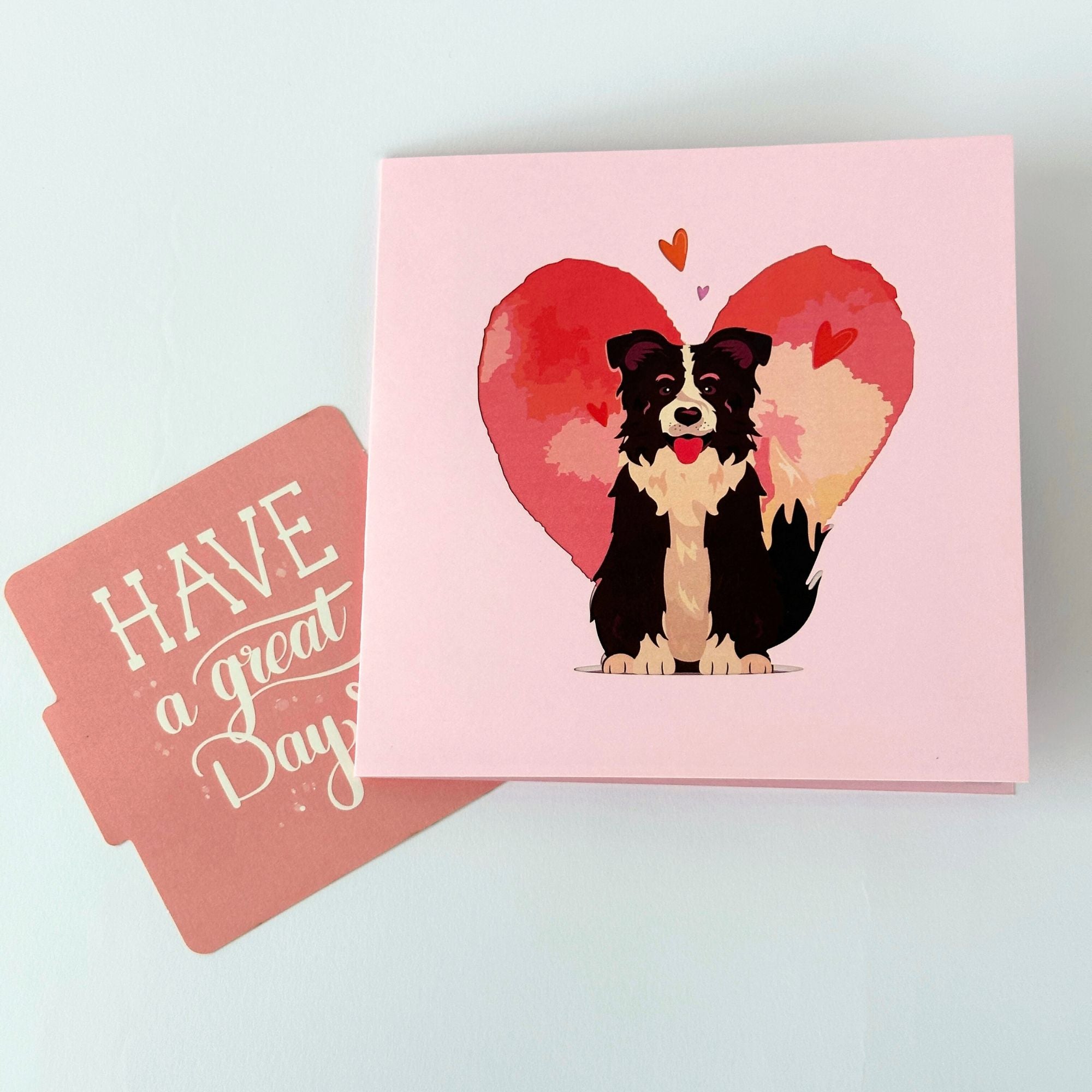 Pop Up Greeting Card Lovely Puppy Birthday Card Thank you Card Gift for Mom Mother's Day Card Dog Card Animal Lover Gift Puppy Pet Friend