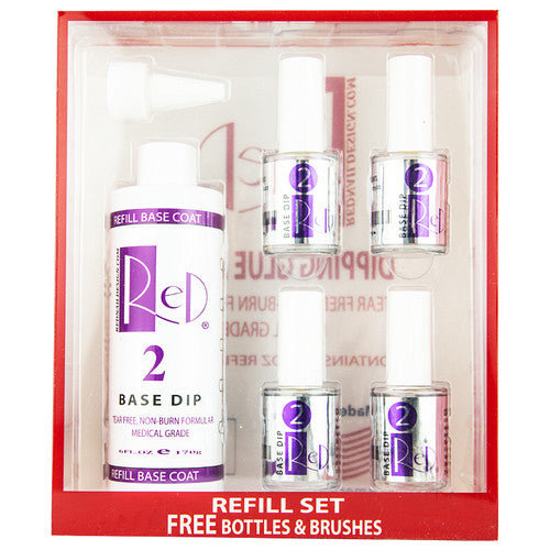 Red - Dip System: #2 Base Refill (6oz)