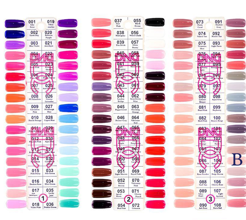 DND - DC Dip Powder Full Set 36 Colors (#1, #2, #3)