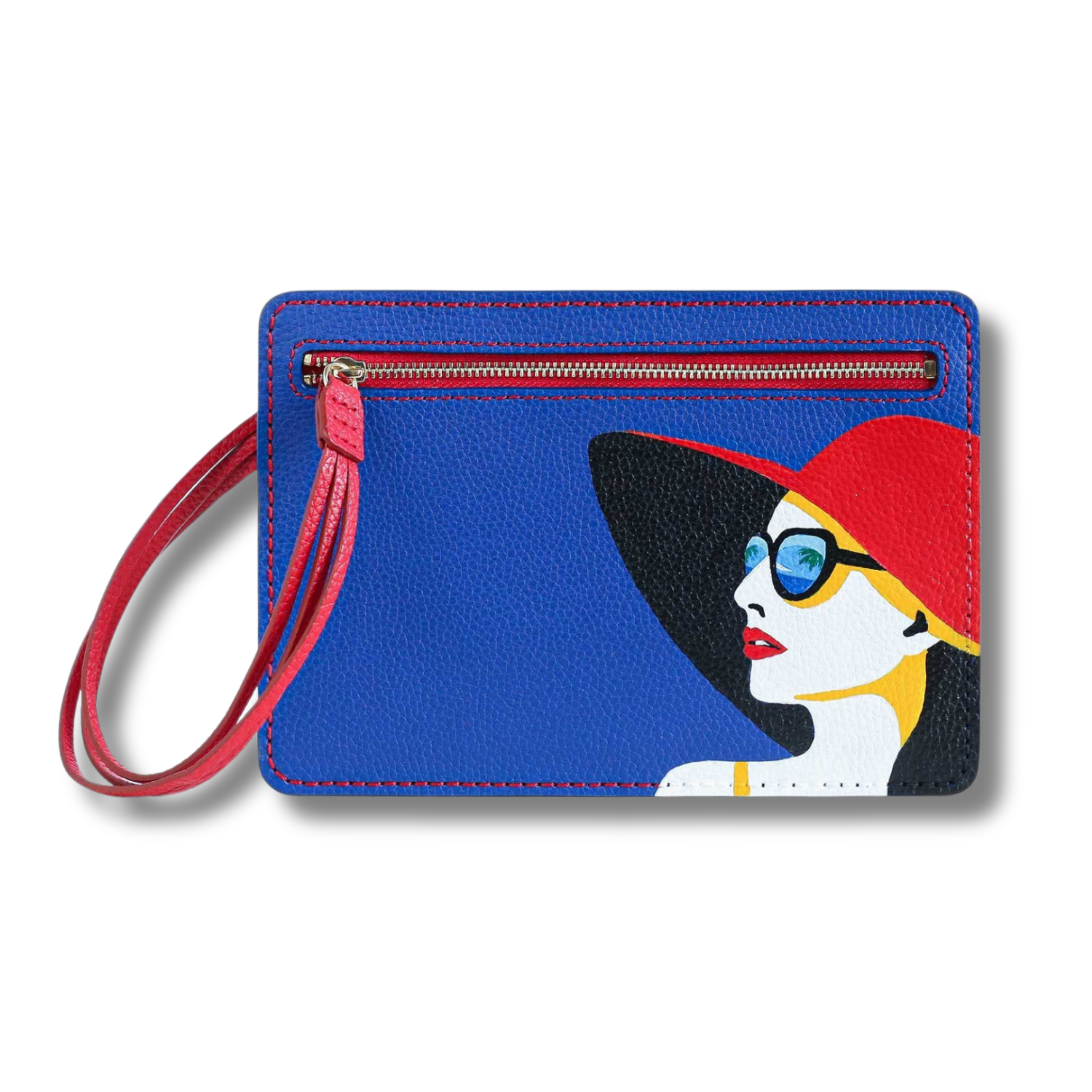 Sleek Wallet Dual Zippers Custom Artwork