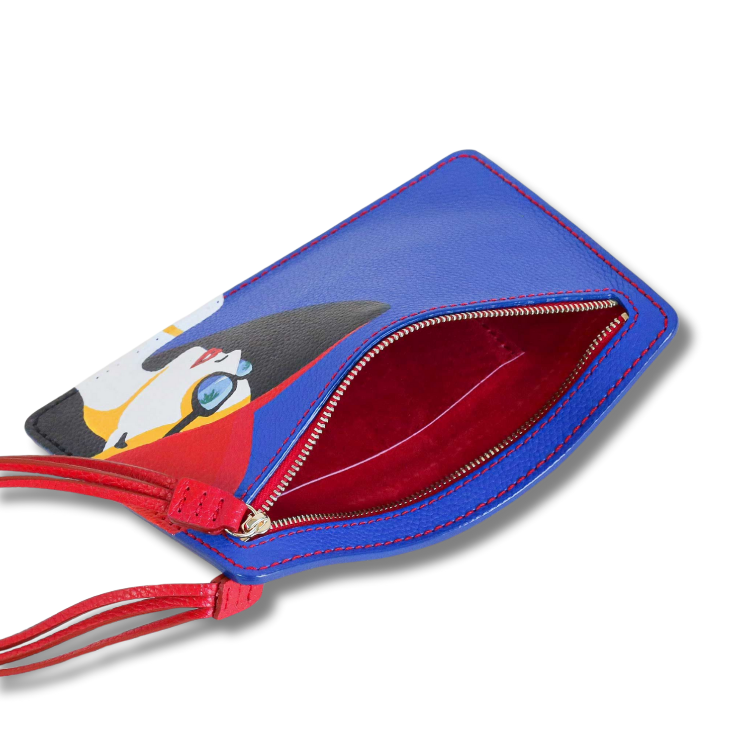 Sleek Wallet Dual Zippers Custom Artwork