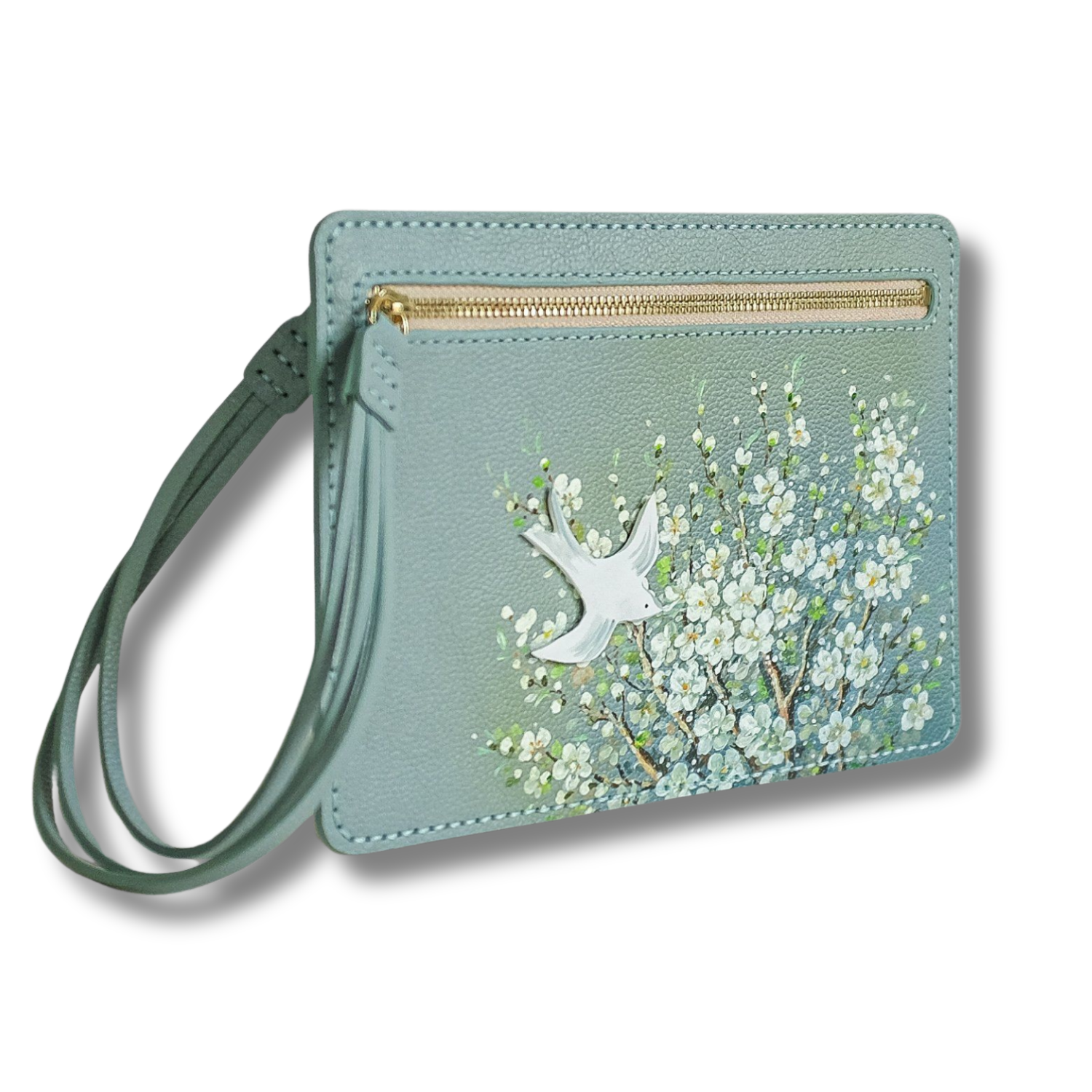 Sleek Wallet Dual Zippers Custom Artwork