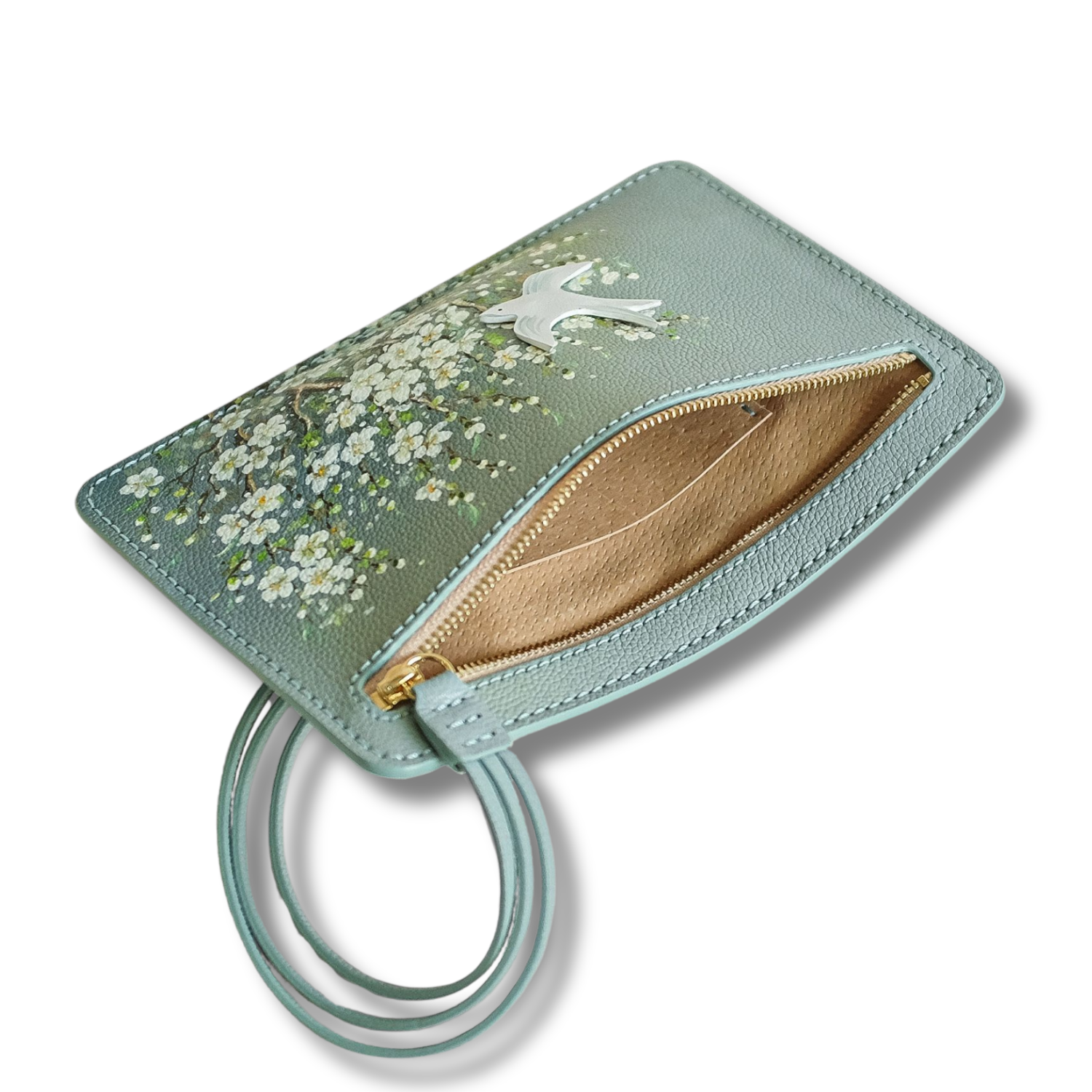 Sleek Wallet Dual Zippers Custom Artwork