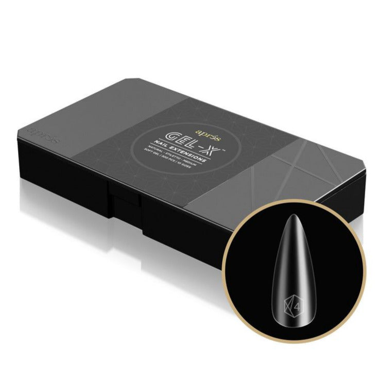 Apres - Gel X Tips Box: Natural Coffin (XS, S, M, L)