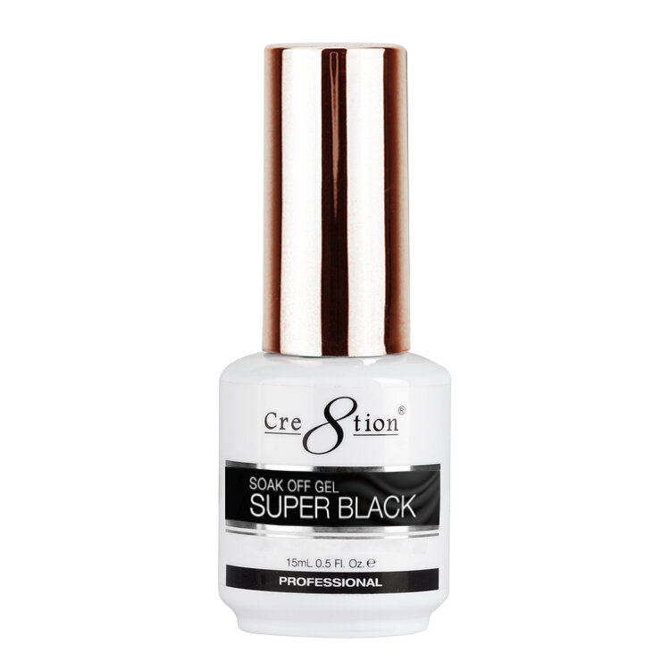 Cre8tion - Gel & Lacquer Super White, Super Black (15ml)