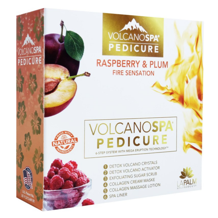 Volcano - Spa Pedicure 5in1 (Case 36 Boxes) - Raspberry & Plum