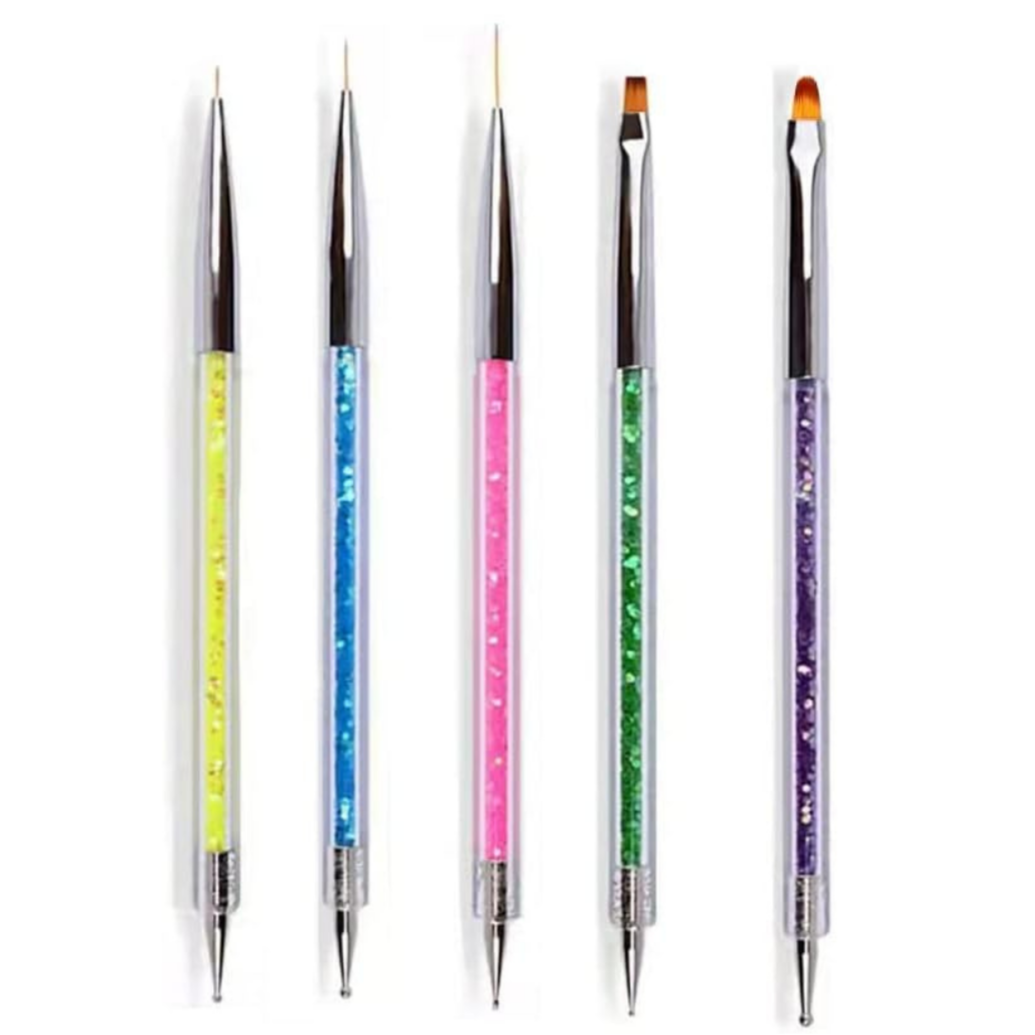 BolsaBeauty - Nail Art Liner Brush Pen Dotting (Set 5pcs)