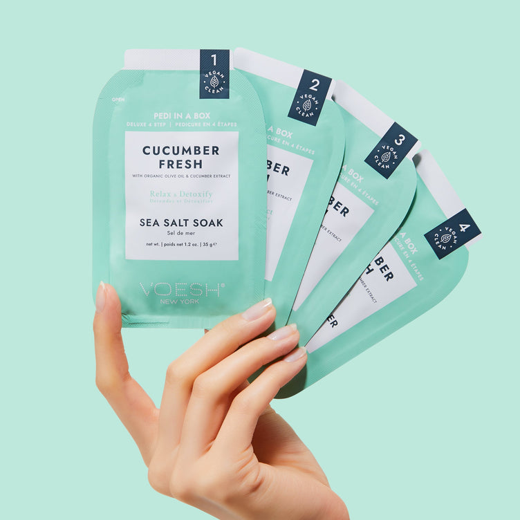 VOESH - Deluxe Pedicure 4in1 Case 50pcs - Cucumber Fresh