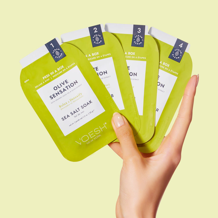 VOESH - Deluxe Pedicure 4in1 Case 50pcs - Olive Sensation