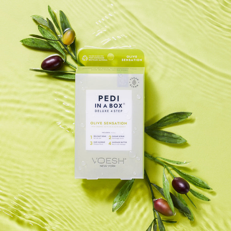 VOESH - Deluxe Pedicure 4in1 Case 50pcs - Olive Sensation