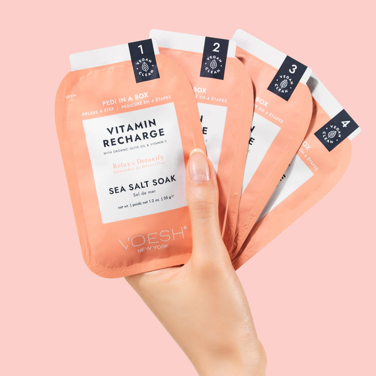 VOESH - Deluxe Pedicure 4in1 Case 50pcs - Vitamin Recharge