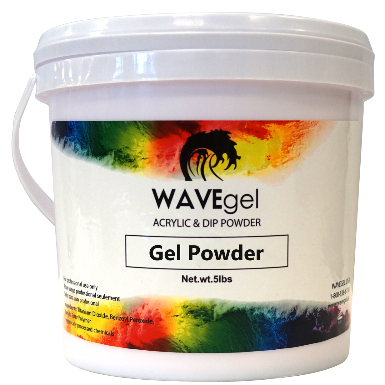 WaveGel - Acrylic Dip Powder Refill 5lbs (Many Colors) - NEW 2025