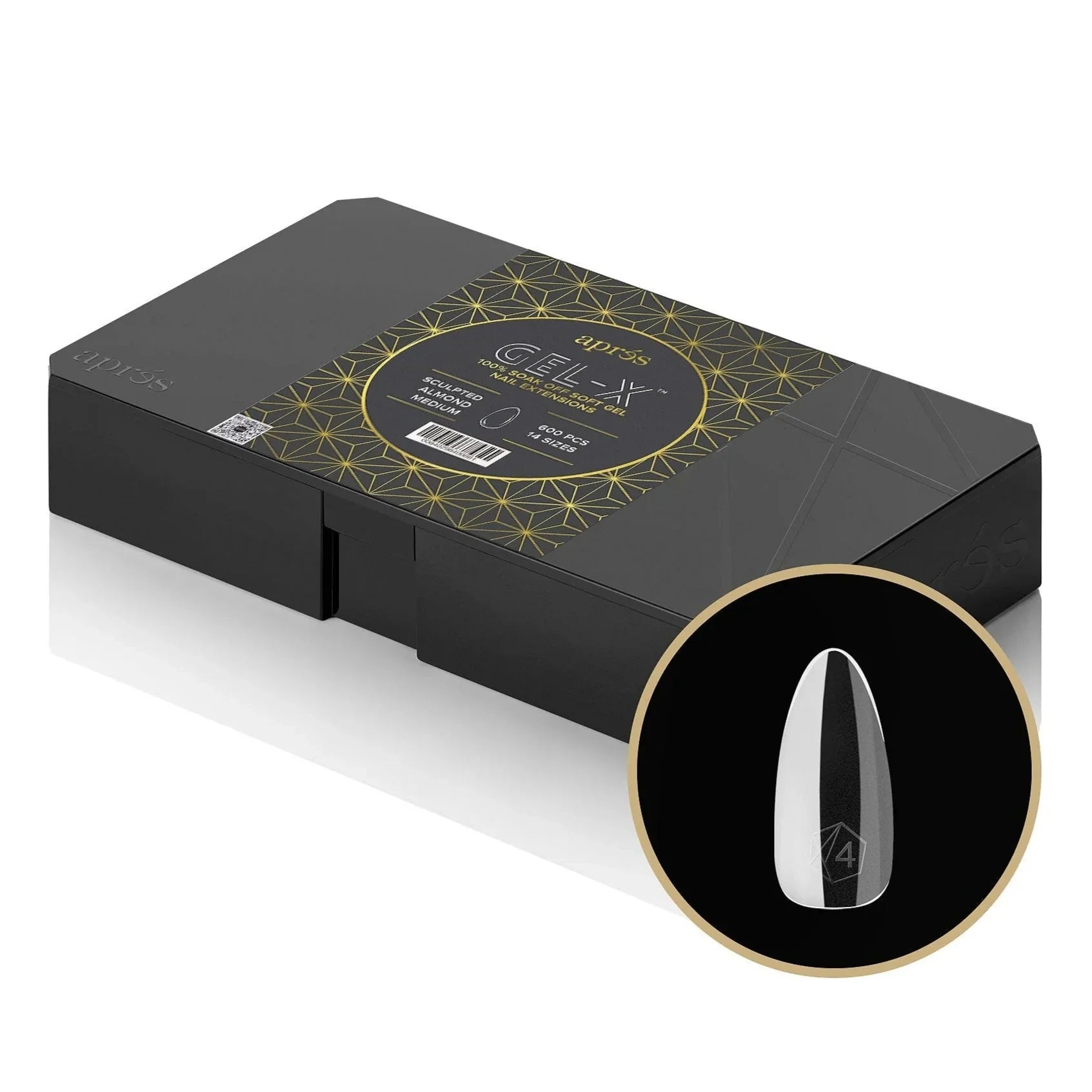 Apres - Gel X Tips Box - Sculpted Almond (S, M, L, XL)