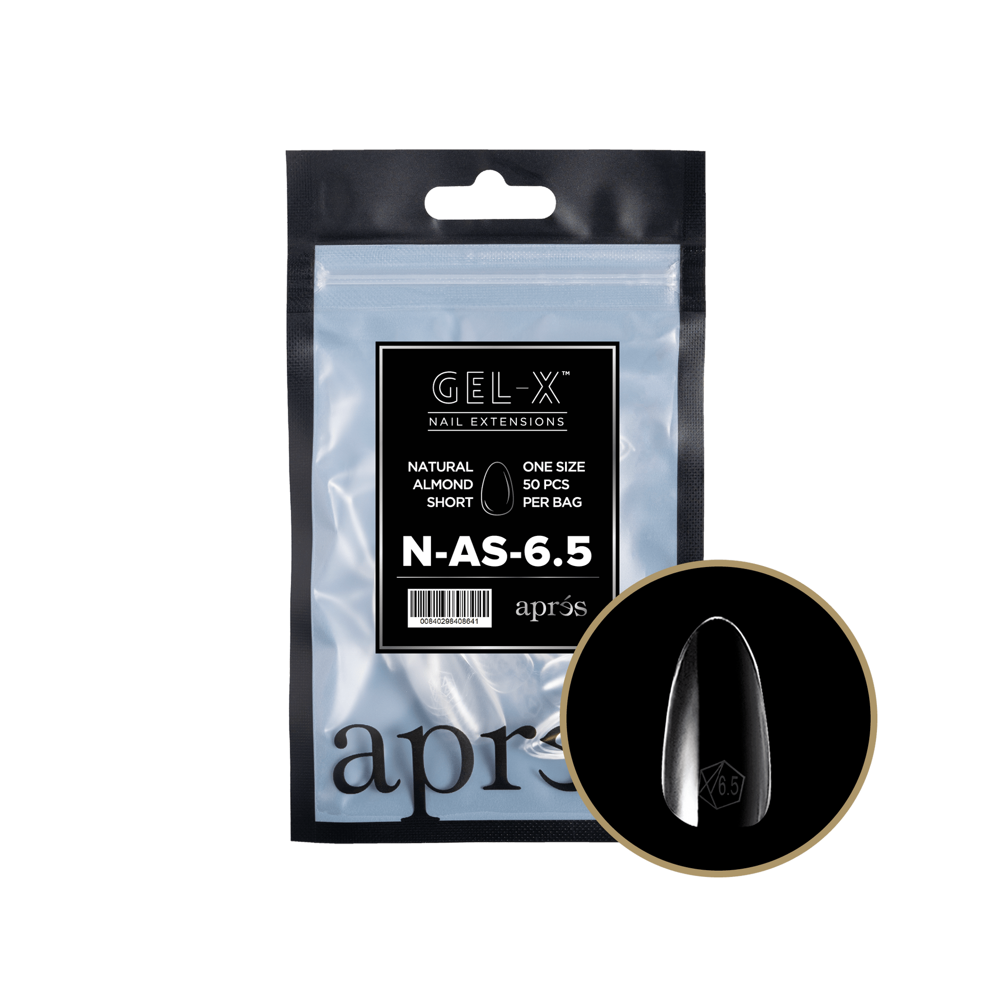 Apres Gel-X Tips 2.0 - NATURAL Almond Refill Bag