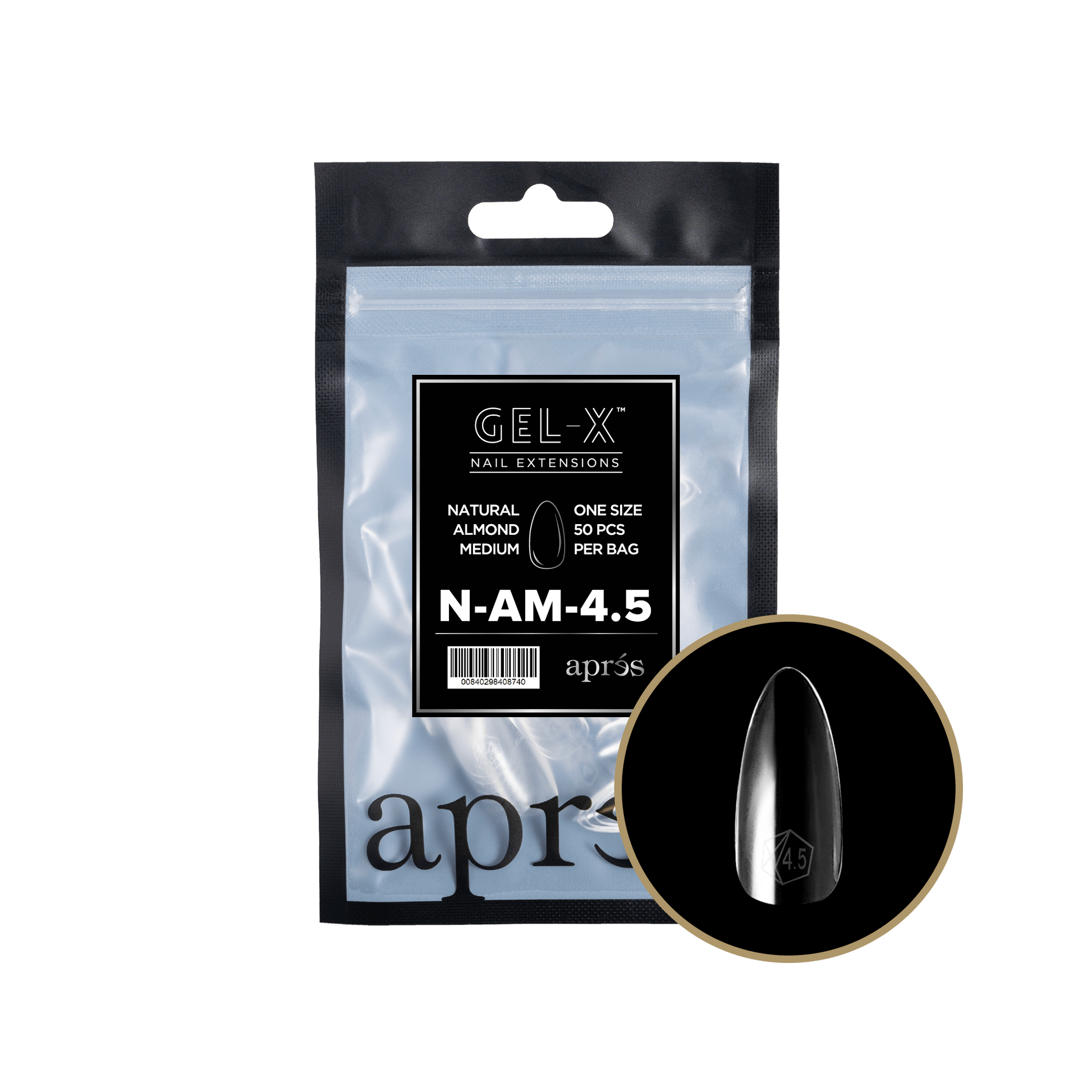 Apres Gel-X Tips 2.0 - NATURAL Almond Refill Bag