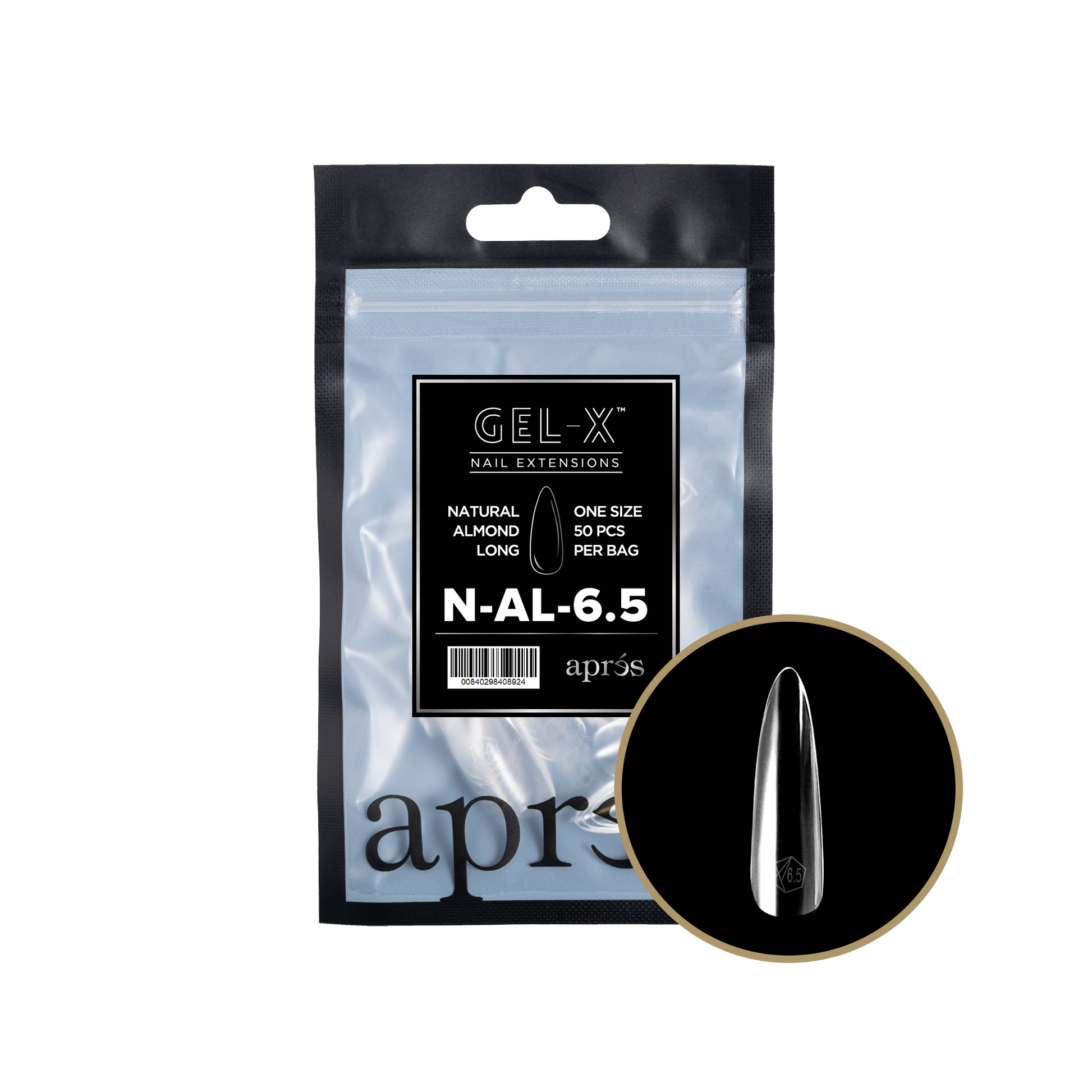 Apres Gel-X Tips 2.0 - NATURAL Almond Refill Bag