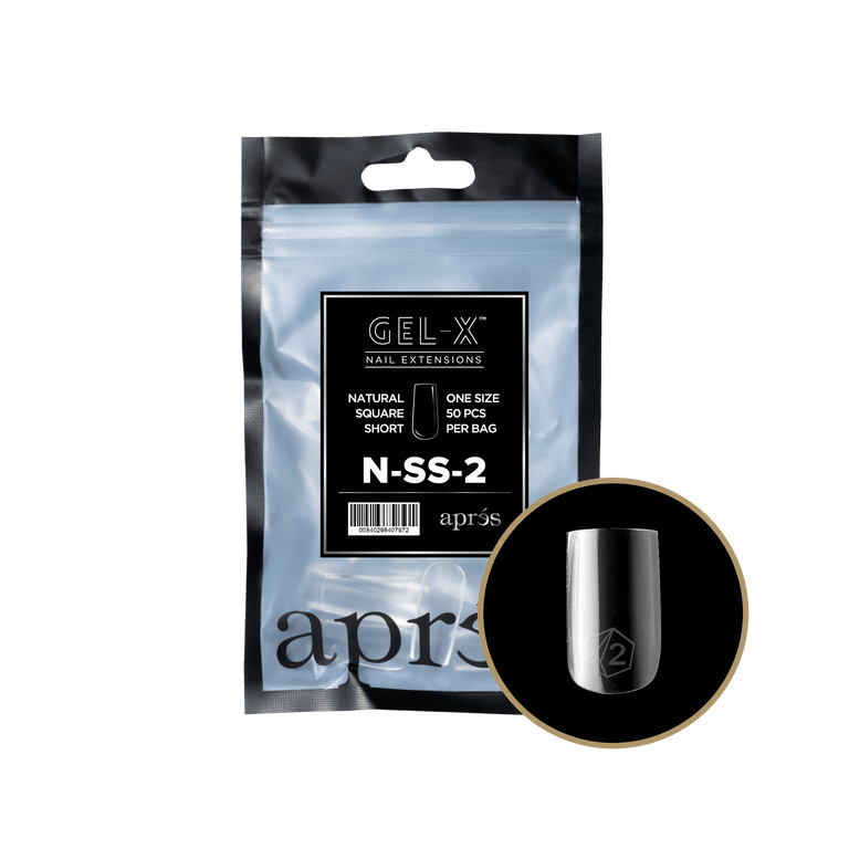 Apres Gel-X Tips 2.0 - NATURAL Square Refill Bag