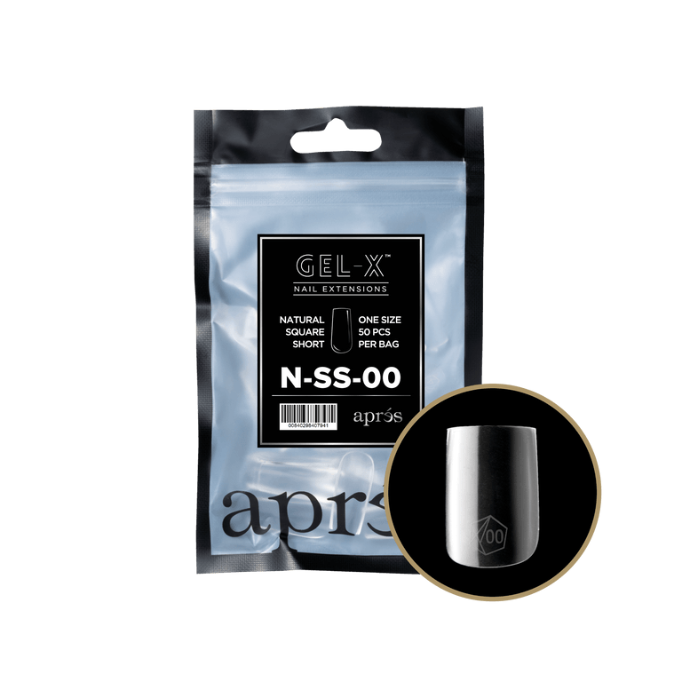 Apres Gel-X Tips 2.0 - NATURAL Square Refill Bag