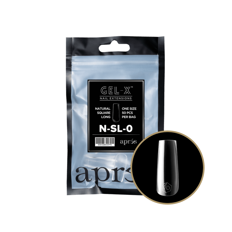 Apres Gel-X Tips 2.0 - NATURAL Square Refill Bag