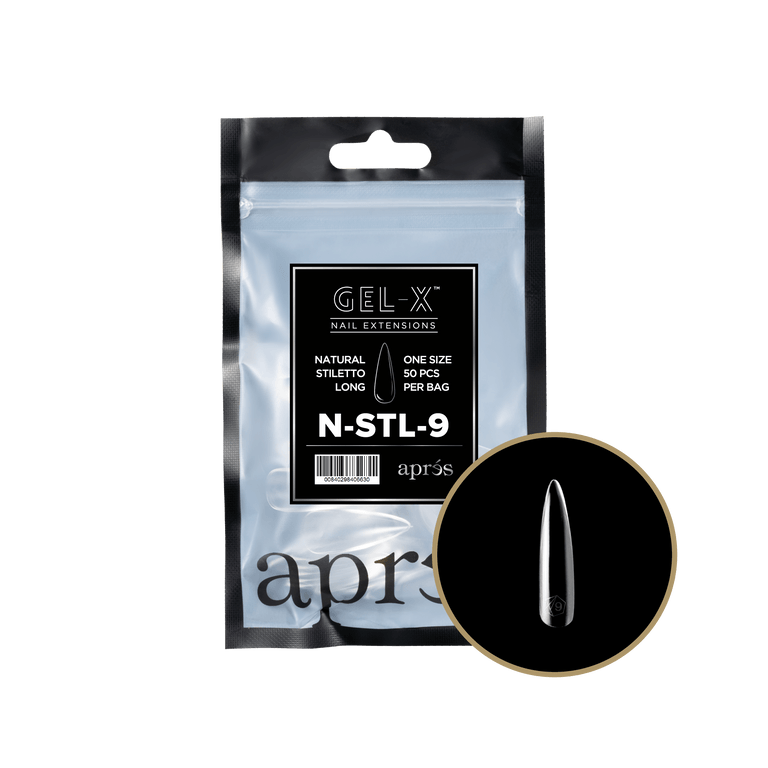 Apres Gel-X Tips 2.0 - NATURAL Stiletto Refill Bag