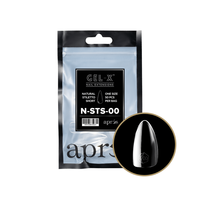 Apres Gel-X Tips 2.0 - NATURAL Stiletto Refill Bag