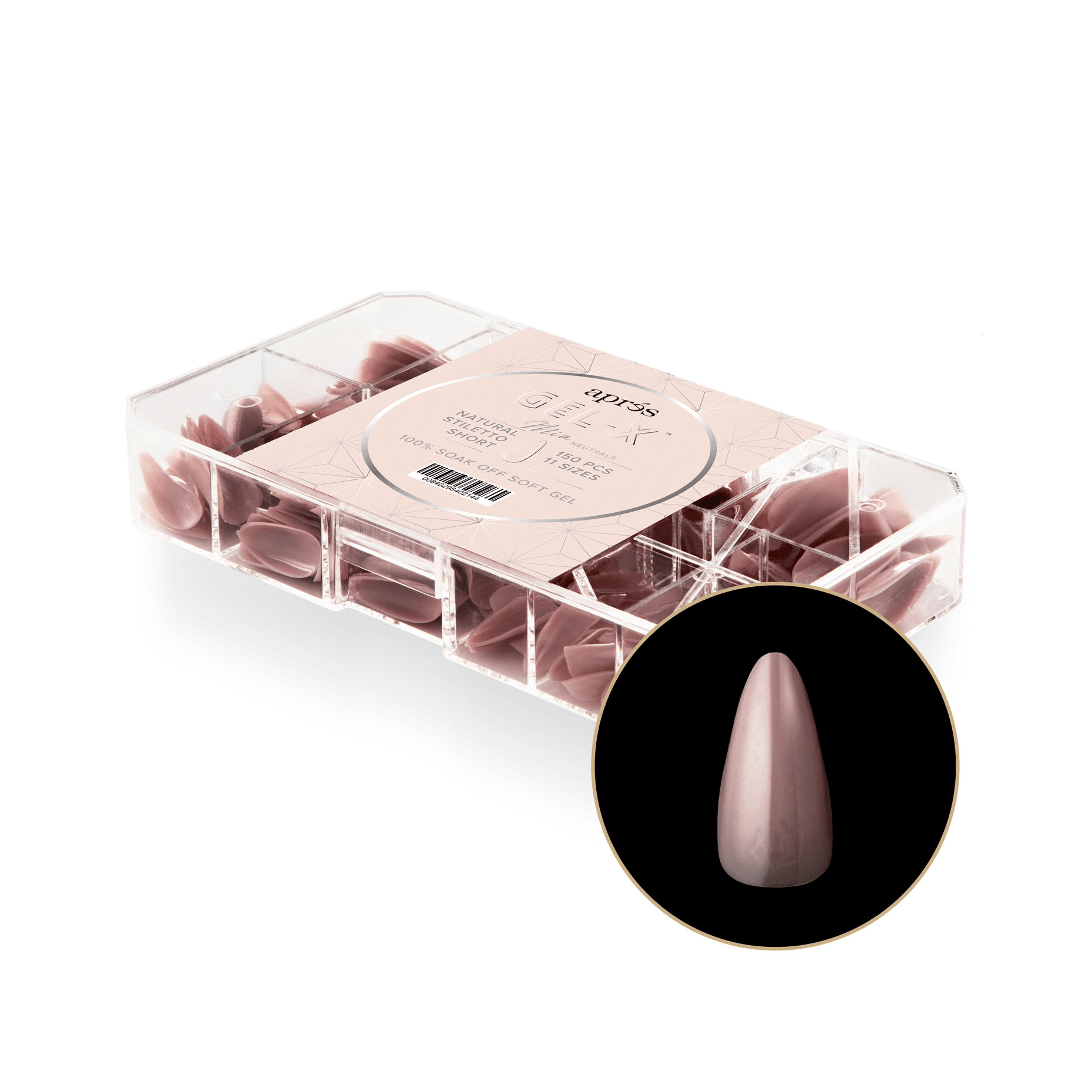 Apres Neutrals Gel-X Tips - MIA NATURAL 150pcs