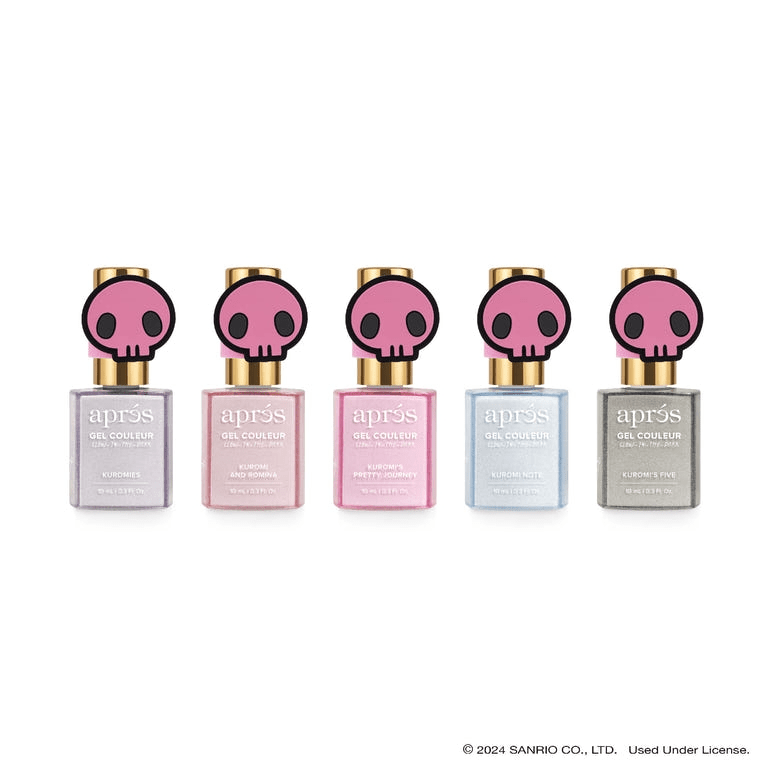 Apres x Kuromi - Caty Eye Gel Couleur 10ml (Set of 5) Buy 1 Get 1 Set Hello Kitty Gel Couleur
