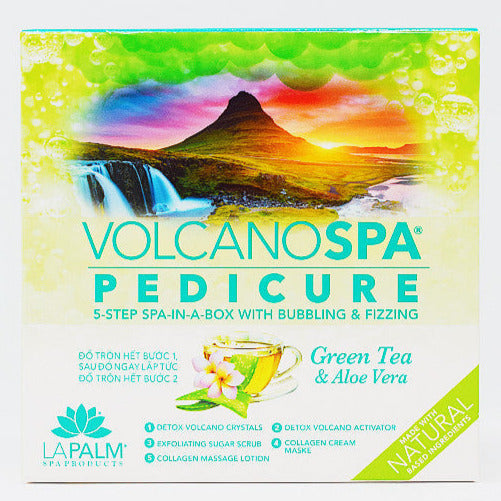 Volcano - Spa Pedicure 5in1 (Case 36 Boxes) - Green Tea & Aloe