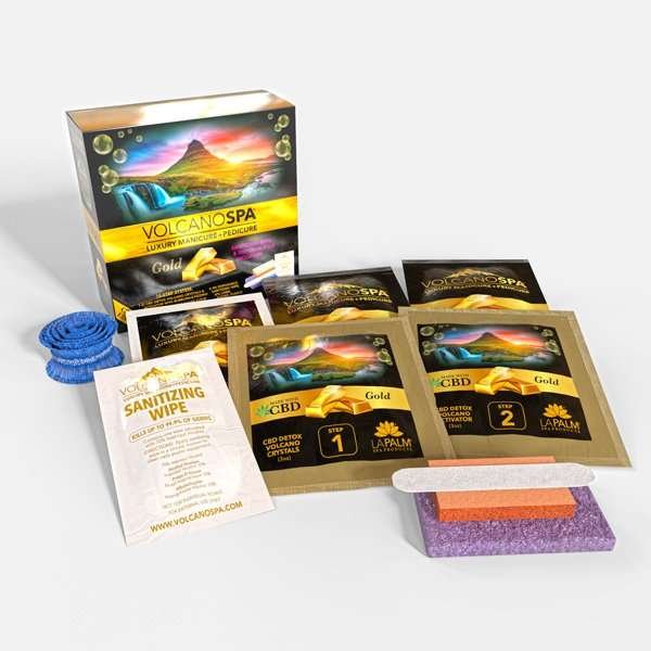 Volcano - Pedicure Deluxe 5in1 (Case 36 Boxes) - Gold