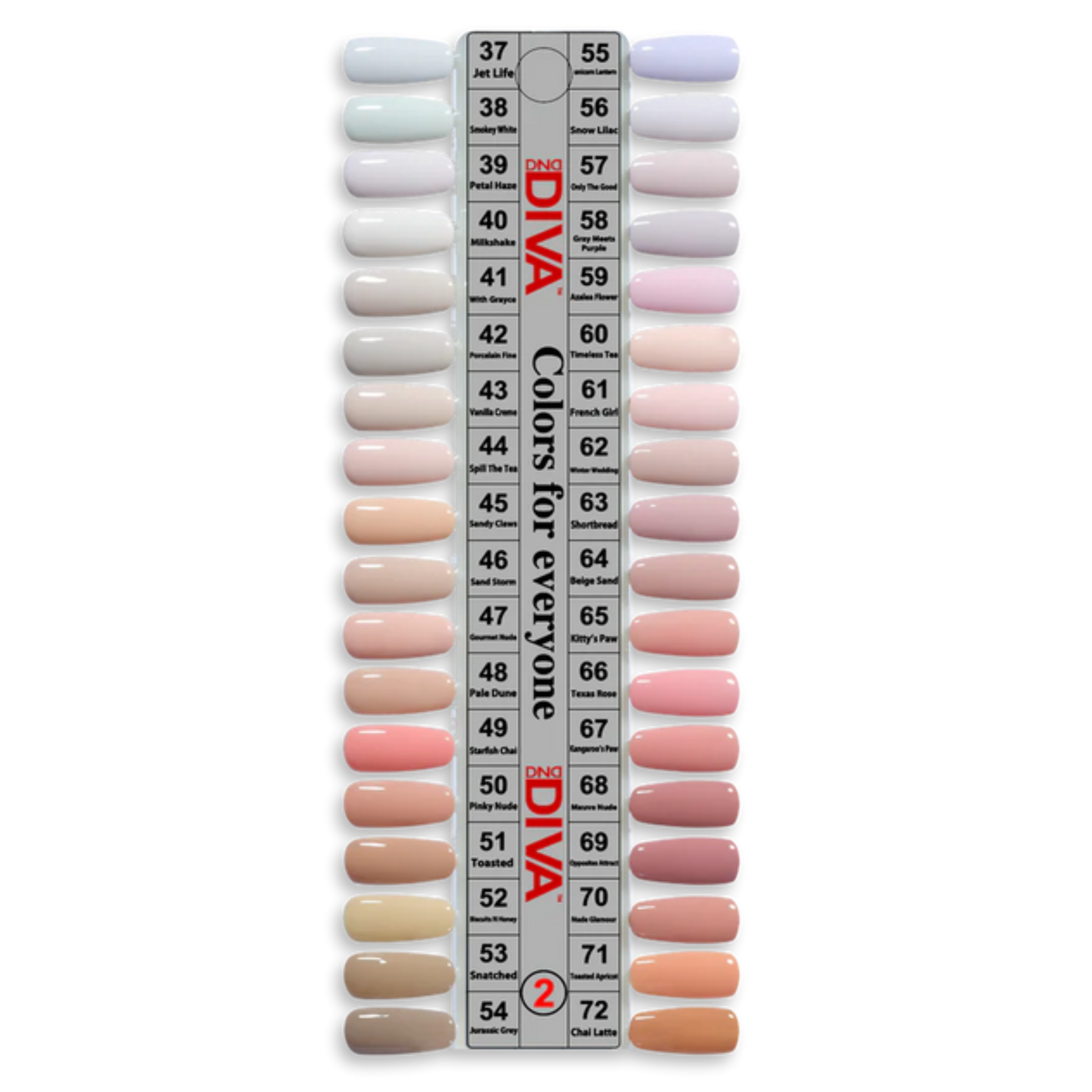 DND - Diva Colors Sample Chart (#01 - #08)