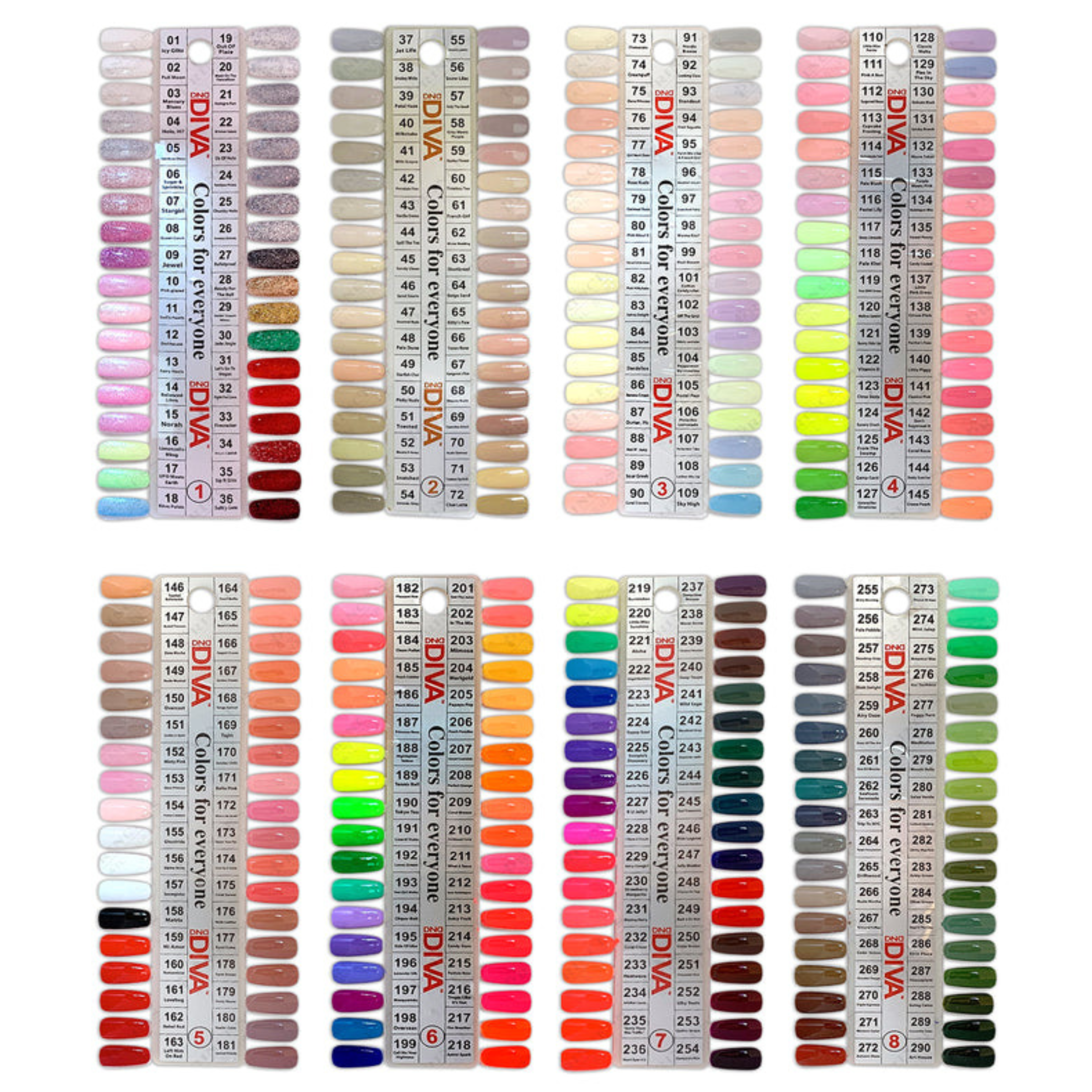 DND - DIVA Whole Collection Sample Charts (8 Sets)