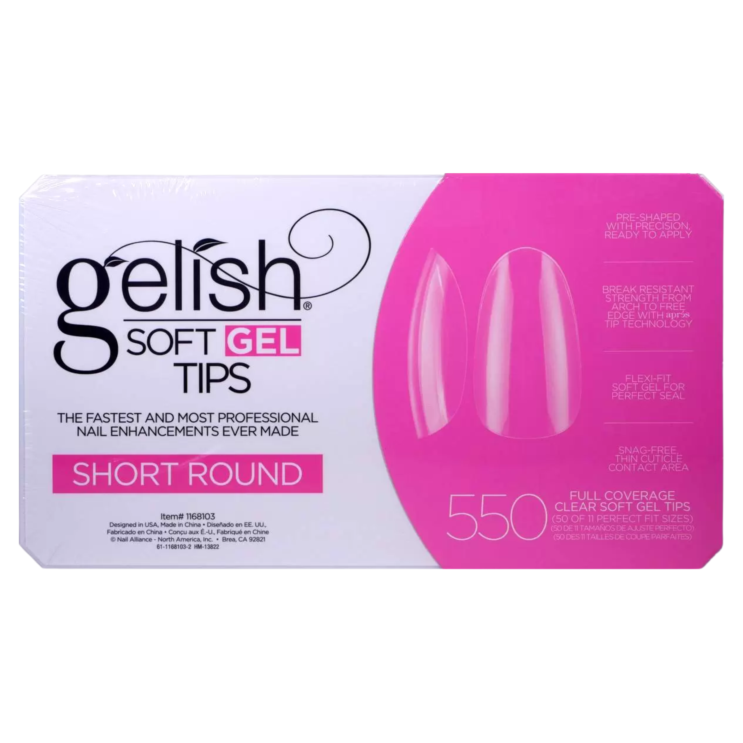 Gelish - Gel X Tips Box: Round (S, M, L, XL)