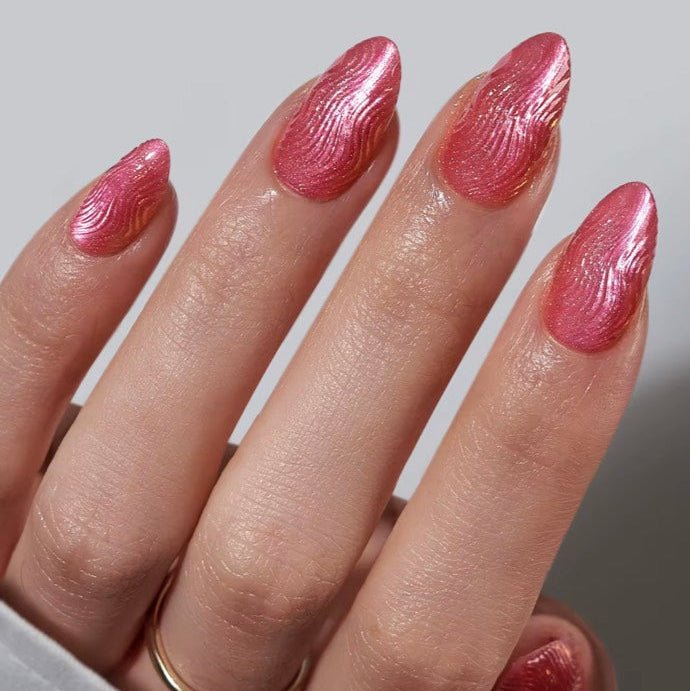 Cre8tion 3D Wavy Line, Chrome, Rhinestone Glue Gel In Jar 0.26oz