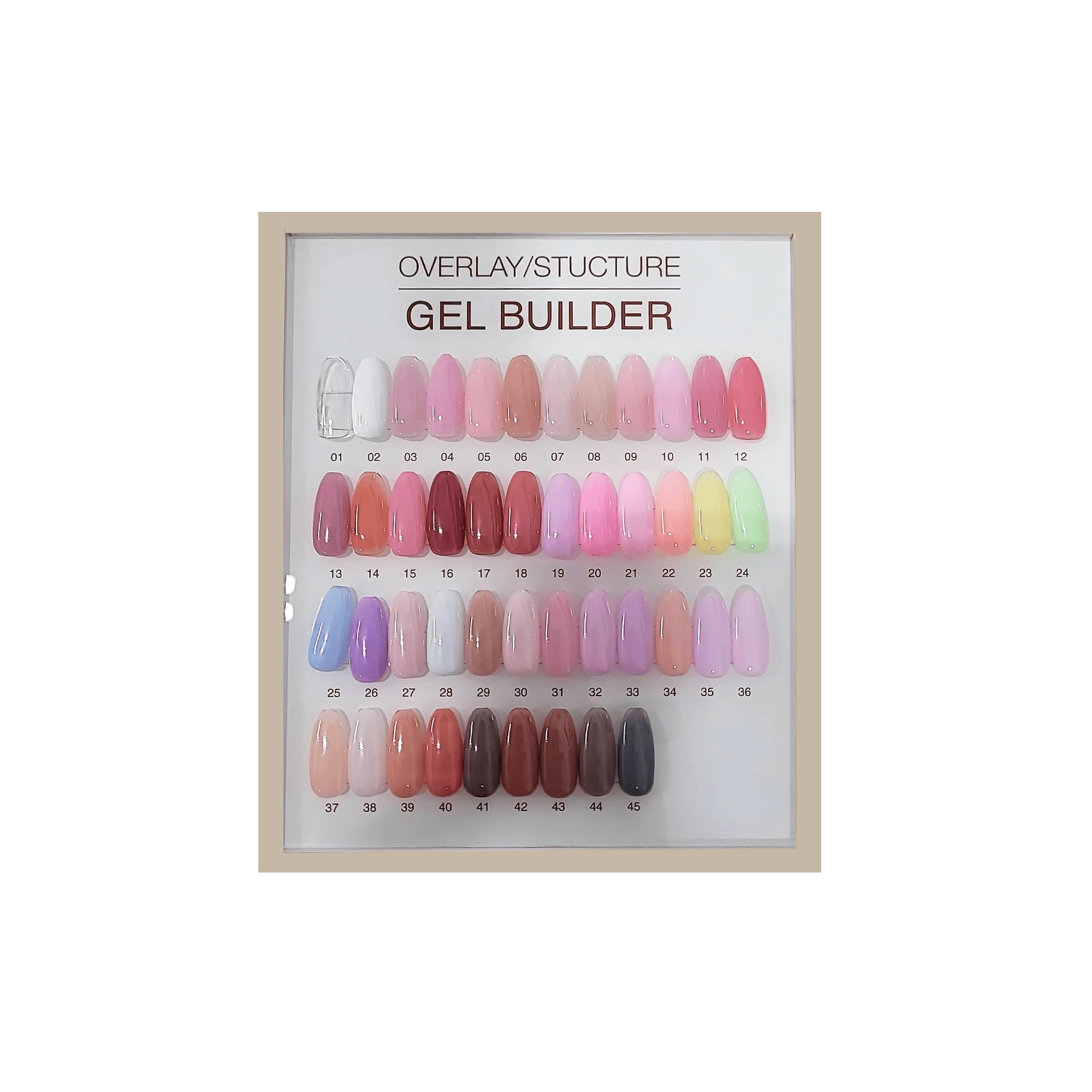 Cre8tion Acrylic Booklet - Overlay/Builder Gel 48 Colors