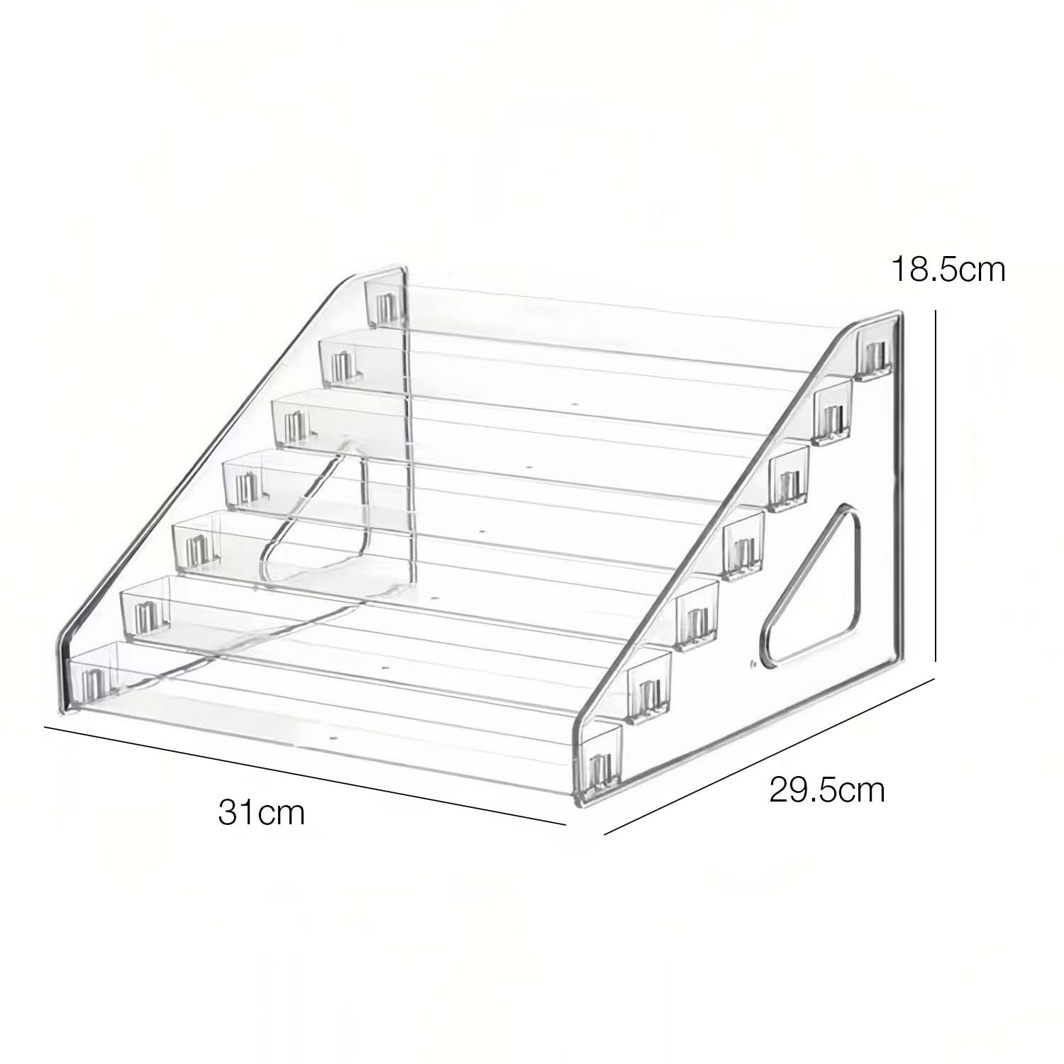 Cre8tion Acrylic Multi-Layer Transparent Display Rack